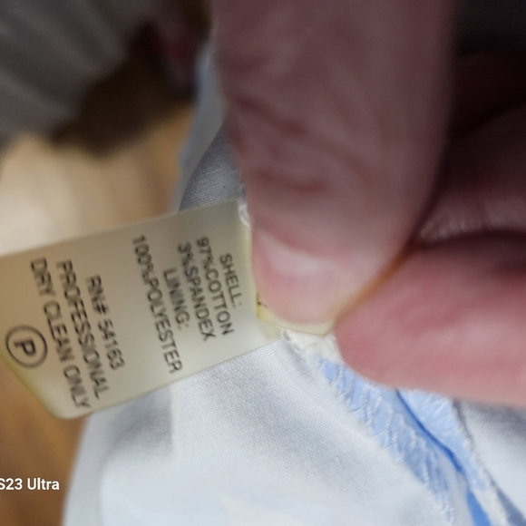 Vintage Y2K Calvin Klein Blue White Polka Dot Sleeveless Midi Dress Full Skirt - Picture 7 of 9